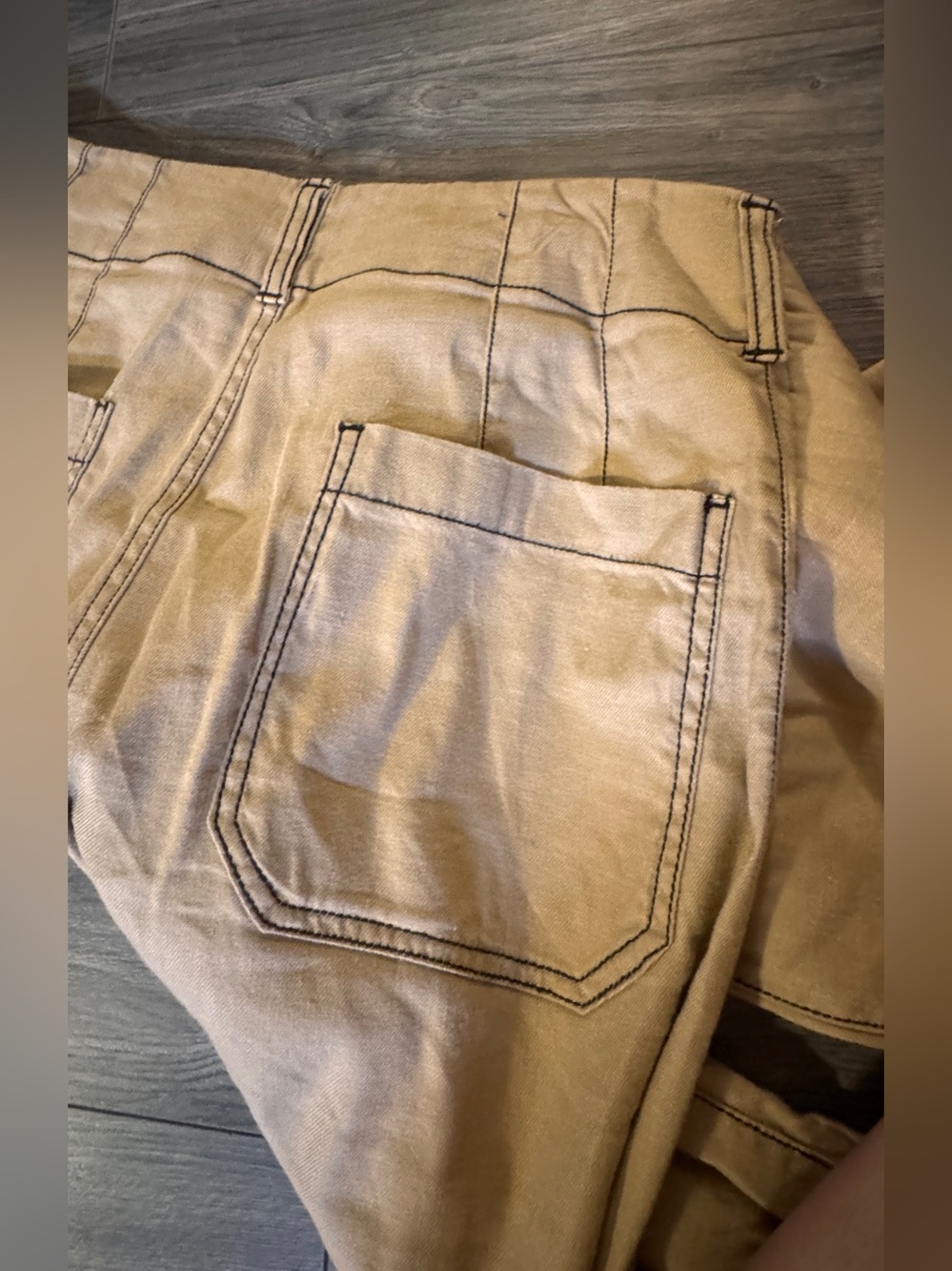 Maeve The Colette Cropped Wide-Leg Pants: Contrast-Stitch Linen - Picture 6 of 6